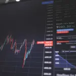 screen showing bitcoin trading chart